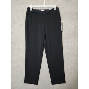 Chicos Modern Fit Leah Dress Pants Womens 1.5 US 10 Black Office Business NEW